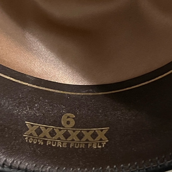 Resistol Midnight 6X Silverbelly Size 7 - Picture 6 of 9